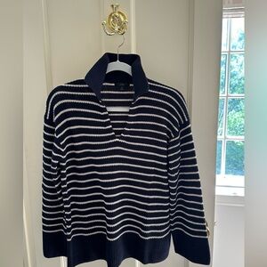 J Crew striped cotton sweater